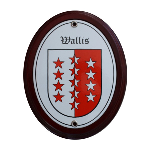 Kanton Wallis Emailschild Nr. 7724