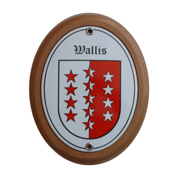 Kanton Wallis Emailschild Nr. 7724