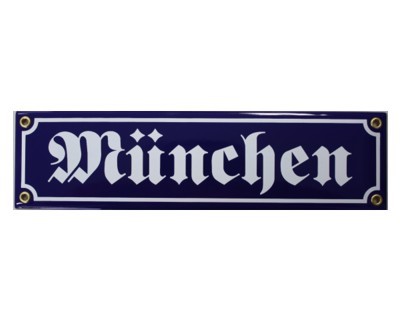 München Emaille Schild Straßenschild Nr. 2981