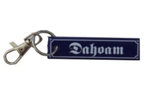 Schlüsselanhänger Dahoam ca. 2 x 8 cm Emaille Nr. 1291